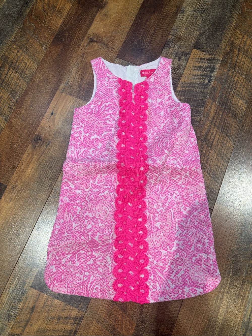 Lilly Pulitzer hot pink dress girl size 6/6X